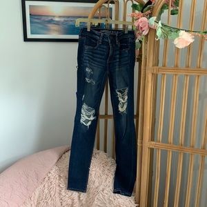 American Eagle Denim Ripped Jeggings